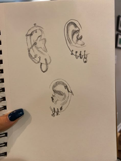 Ear Piercing Drawing, Piercing Drawing, Moment Drawing, Indie Drawings, Light Night, Dark Art Drawings, Moon Light, Visual Poetry, Arte Inspo