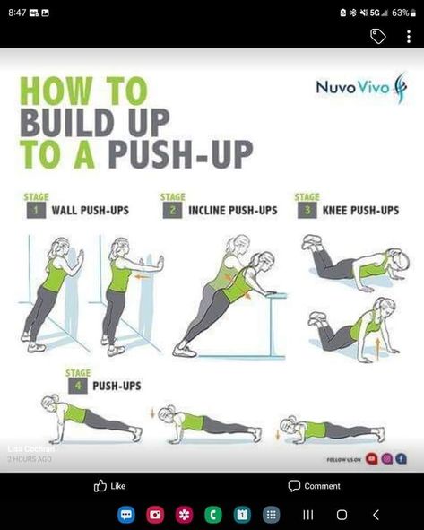 Workouts To Be Able To Do Pushups, How To Strengthen Arms For Pushups, Push Up Beginner For Women, How To Start Doing Pushups, How To Gain Strength, Women Push Ups, Easy Push Ups, Push Ups For Beginners For Women, How To Strengthen Arms