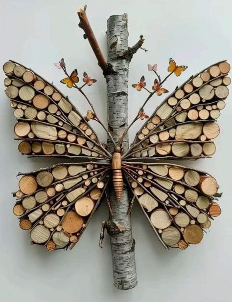 Dekoratívne Vence, Wood Art Diy, Driftwood Art Diy, Wood Art Projects, Deco Nature, Diy Craft Room, Driftwood Crafts, Diy Cardboard Furniture, Wood Furniture Diy