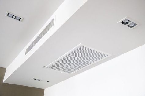 Ducted air conditioning cost Hide Ac Units Indoor, Air Conditioner Cover Indoor, Ceiling Air Conditioner, Bedroom Air Conditioner, Air Conditioning Design, Air Conditioner Hide, Air Conditioner Design, Hvac Ductwork, Hvac Design