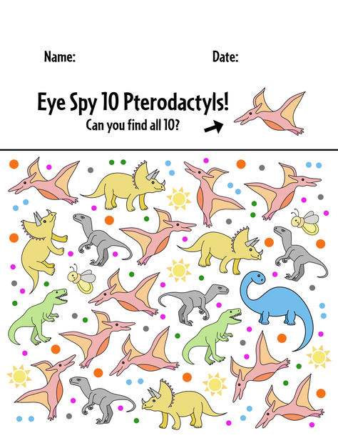 Print your free dinosaur worksheets for preschool! This pack comes with a fun dinosaur i spy!   Dinosaur Activities for Preschool | Dinosaur Coloring Pages | Dinosaur Worksheets | Dinosaur Theme for Preschool Dinosaur Fine Motor Activities, Dinosaur Fine Motor, Dinosaur Activities For Preschool, Free Dinosaur Printables, Dinosaur Facts For Kids, Coloring Pages Dinosaur, Letter Matching Worksheet, Dinosaur Week, Dinosaur Worksheets