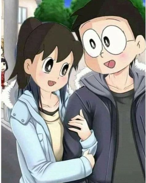 Nobita And Shizuka Love, Nobita And Shizuka, Romantic Cartoon Images, Lovely Status, Nobita Shizuka, Fav Cartoon, Comedy Dance, Boy Sketch, Tag Your Love