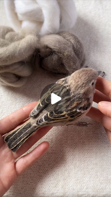 Juliya Magomedova on Instagram: "The female house sparrow is made of wool.  14 cm. Order.  You can find more different birds in my profile.  #bird #feltingwork #felting #wool #sparrow #femalesparrow #handmade #sculpture" Female Sparrow, Female House Sparrow, Felted Birds, House Sparrow, Handmade Sculpture, Felting Wool, Different Birds, Felt Birds, My Profile