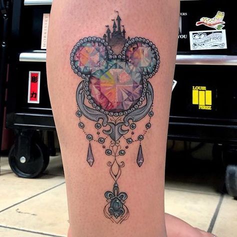 Disney Tattoos Mickey, Mickey Tattoo, Little Castle, Mickey Mouse Tattoo, Stone Tattoo, Tatoo Inspiration, Mouse Tattoos, Witch Tattoo, Dream Catcher Tattoo