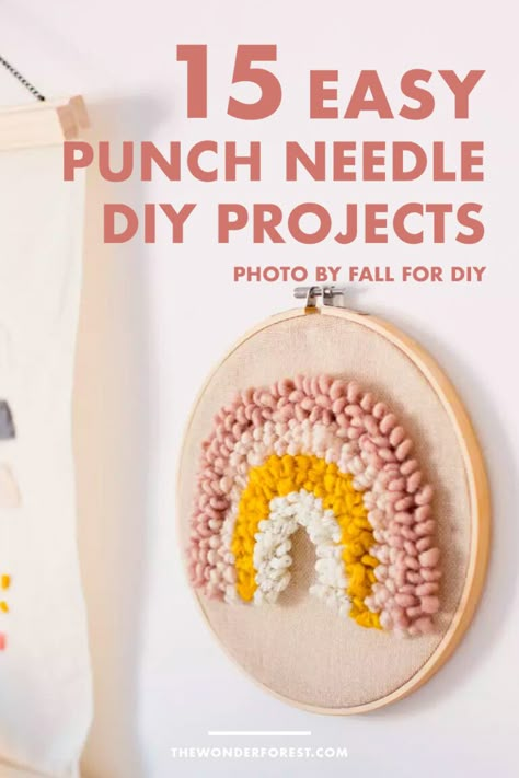 How To Punch Needle Embroidery, Punch Needle Patterns Printable, Punch Needle Art Ideas, Punch Needle Patterns Free Printable, Punch Needle Diy, Diy Punch Needle, Punch Needle Projects, Tufting Rugs, Wonder Forest