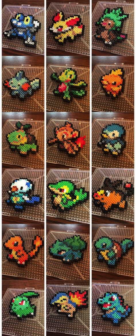 Beginner Pokemon Perler Perler Beads Squirtle, Pokémon Pearl Or Beads, 2d Perler Bead Patterns, Pokemon Ideas Diy, Beginner Beading Patterns, Squirtle Perler Bead Pattern, Pokemon Fuse Bead Patterns, Pearler Bead Pokemon, Pokemon Art Projects