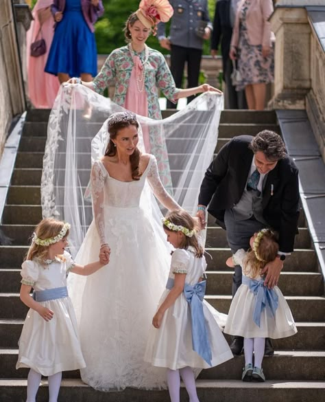 The wedding of Prince Ludwig of Bayern and Sophie-Alexandra Evekink – The Real My Royals Nymphenburg Palace, Palace Wedding, Princess Caroline Of Monaco, Royal Brides, First Wedding Anniversary, Royal Weddings, Wedding Arrangements, Royal Wedding, Bavaria