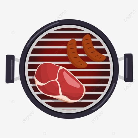 Bbq Cartoon, Bbq Clipart, Barbecue Pork Ribs, Bbq Roast, Party Logo, Ribs On Grill, Cartoon Clipart, Barbecue Party, Cartoon Images