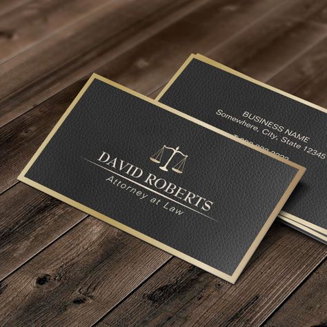 Attorney Business Cards, Lawyer Business Card, School Supplies Shopping, Leather Making, Lawyer Gifts, Attorney At Law, Elegant Cards, Modern Business Cards, Business Card Size