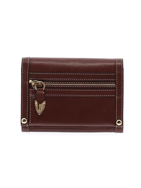 Cole Haan Leather Wallet Size: One Size Bags - used. 100% Leather, Solid | Cole Haan Leather Wallet: Brown Solid Bags Wallet Aesthetic, Brown Leather Wallet, Brown Wallet, Best Wallet, Types Of Bag, Dark Brown Leather, Cole Haan, Wallets For Women, Leather Wallet