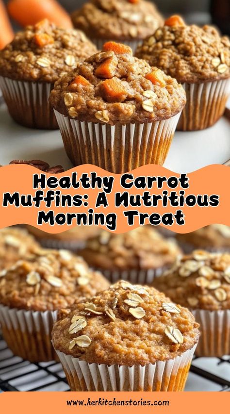 Healthy Carrot Muffins: Sweet, wholesome, and perfect for breakfast! Low Calorie Carrot Cake Muffins, Carrot Cake Oat Muffins, Low Calorie Carrot Muffins, Carrots Muffins Recipe, Carrot Cake Oatmeal Muffins, Carrot Date Muffins, Carrot Walnut Muffins, Carrot Bread Recipe Healthy, Carrot Muffins Moist