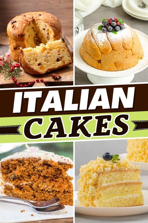 these authentic Italian cakes are so good, you won't believe it. From cream cake to ricotta cake to olive oil cake, savor the flavors of Italy in these treats. Authentic Italian Desserts Italy, Italian Grape Cake, Italian Rainbow Cake, Authentic Italian Cake Recipes, Italian Cakes Authentic, Italian Cake Recipes Easy, Italian Baked Goods, Ricotta Cake Recipes Italian, Italian Cakes Traditional