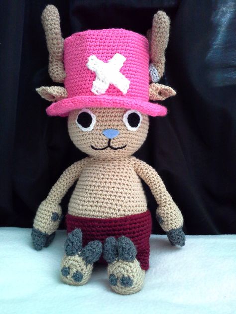 Tony Country, Tony Tony Chopper, Tony Chopper, Hello Kitty Plush, The Doll, Crochet Art, Straw Hat, Chopper, Crochet Amigurumi