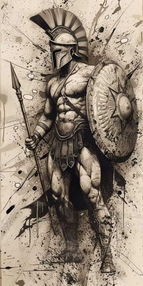 Undead Warrior, Gladiator Tattoo, Soldier Tattoo, Spartan Tattoo, Armor Tattoo, Roman Warriors, God Artwork, Warriors Wallpaper, Wallpaper For Mobile