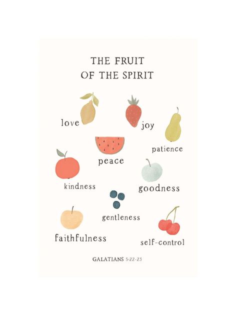 Fruits Of The Spirit Embroidery, Fruit Of The Spirit Images, Fruits Of The Spirit Scripture, Fruit Of The Spirit Illustration, Fruits If The Spirit, Fruit Of The Spirit Galatians 5:22-23, Fruit Of The Spirit Watercolor, Fruit Of The Spirit Graphic, Verse Paintings Canvas