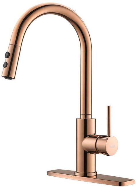 Rose Gold Kitchen Faucet, Kitchen Sink Faucet, Sink Faucet, Pull-down Kitchen Faucets, Bar Kitchen Faucet, RV Kitchen Faucet, RULIA-RB1025 - - Amazon.com White Kitchen Rose Gold Handles, Rose Gold Kitchen Faucet, Rose Gold Faucet, Copper Sink Faucet, Copper Kitchen Faucets, Gold Bathroom Faucet, Gold Kitchen Faucet, Brushed Nickel Kitchen Faucet, Modern Kitchen Faucet