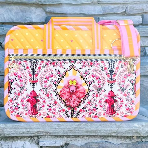 Heather Noonan (@strawberryquiltcake) | Instagram profile Tula Pink By Annie Bags, By Annie Bags, Byannie Bags, Tula Pink Quilt, Pink Quilt, Computer Projects, Tula Pink Fabric, Sewing Case, Quilted Bags