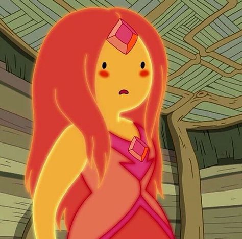 . Flame Princess Icon, Fire Kingdom, Short Temper, Flame Princess, Adventure Time, Red, Hair