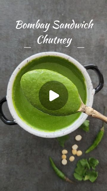 Dhwani Mehta | Recipe Developer on Instagram: "Bombay Sandwich chutney!! This green Chutney is one of the healthiest additions to this Sandwich, and you can use it as a dip with fried snacks, for chaats, and to make wraps.

Recipe link in profile. 
https://www.cookingcarnival.com/bombay-sandwich-chutney/

Ingredients

▢2 cups Fully packed, Fresh Cilantro / Coriander leaves around 70 grams

▢¼ cup Daliya dal / Roasted split gram

▢1 teaspoon Salt or to taste

▢¼ cup Lemon juice

▢4-5 Green chilies (spicy) (Adjust it according to your spice level)

#bombaysandwich #sandwichchutney #mumbaidiaries #mumbaisandwich #mumbaikar #chutney #greenchutney" Sandwich Green Chutney Recipe, Green Chutney For Sandwich, Bombay Sandwich, Green Chutney Recipe, Fried Snacks, Recipe Developer, How To Make Greens, Vegetarian Snacks Recipes, Green Chutney