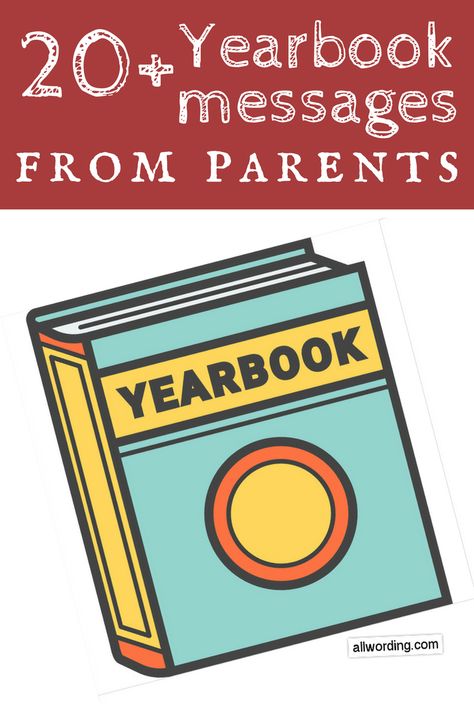 Wondering what to write in your kid's yearbook? Here are some wording ideas. 8th Grade Yearbook Ads From Parents Ideas, What To Write In A Yearbook, Year Book Ads Ideas, Yearbook Quotes To Daughter, Quotes From Parents To Seniors, What To Sign In A Yearbook, Yearbook Recognition Ads Quotes, Graduation Messages From Parents My Son, Senior Add In Yearbook