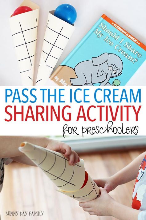 Help preschoolers learn about friendship and sharing with this fun activity inspired by Should I Share My Ice Cream? Perfect for a preschool class activity on friendship & sharing, a playdate, or even for siblings who are learning to share. So easy to set up and super fun! Preschool Friendship, Friendship Theme, Friendship Activities, Social Emotional Activities, Social Skills Activities, Summer Preschool, Preschool Class, About Friendship, E Mc2