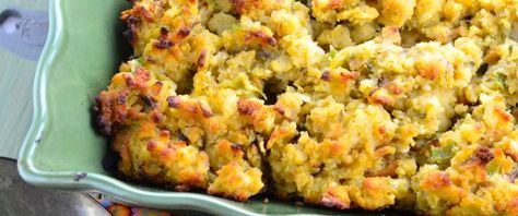 MACA'S Cornbread Dressing Umami Paste, Boxed Stuffing, Cornbread Dressing Recipe, Cornbread Stuffing Recipes, Hope Chests, Bread Dressing, Cornbread Dressing Southern, Dressing Recipes Cornbread, Southern Cornbread