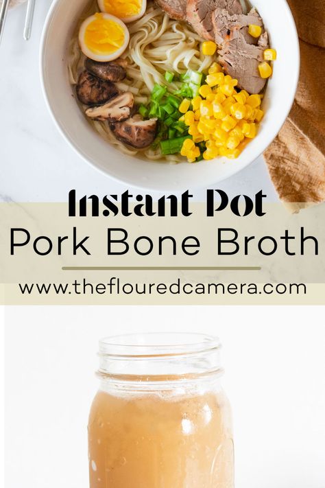 Pork Neck Bones Recipe Instant Pot, Best Bone Broth Recipe, Pork Neck Bones Recipe, Pork Bone Broth, Bone Broth Instant Pot, Eggplant With Garlic Sauce, Pork Bone Soup, Pressure Cooker Pork, Pork Broth