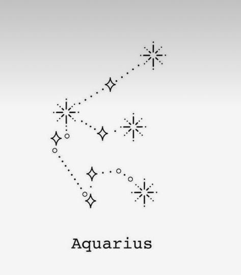 Unalome Aquarius Tattoo, Aquarius Tattoo Stencils, Aquarius Astrology Tattoo, Constellation Tattoo Aquarius, Aquarius Star Tattoo, Aquarius Star Constellation Tattoo, Aquarius Tattoo Constellation, Aquarius Tattoo Ideas Unique, Aquarius Tattoo Designs For Women