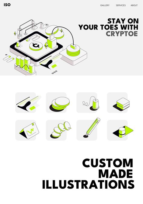 CRYPTO THEMED | Illustration Pack :: Behance Music App Design, Graphic Design Illustration Adobe Illustrator, Isometric Illustration, Illustration Adobe Illustrator, Music App, Design Visual, Display Design, Web Design Inspiration, Bento Box