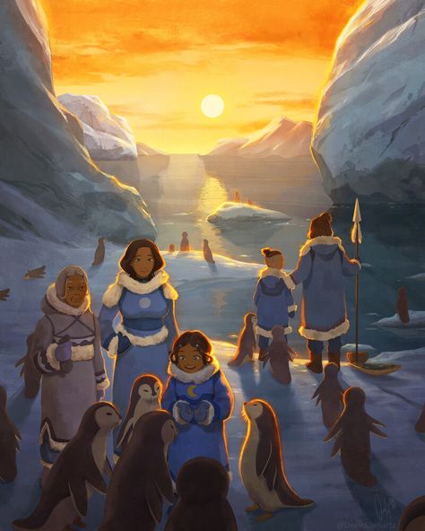 Devin Elle Kurtz, Avatar Legend Of Aang, Water Tribe, Avatar Series, The Last Avatar, Avatar Cartoon, Avatar Fan Art, Avatar The Last Airbender Art, Team Avatar