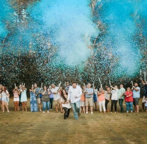 Party Gender Reveal Ideas, Cannon Gender Reveal, Gender Reveal Ideas For Party, Gender Reveal Pictures, Gender Reveal Photography, Simple Gender Reveal, Creative Gender Reveals, Gender Reveal Unique, Gender Reveal Photos