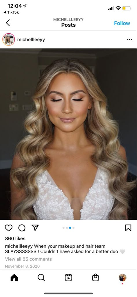 Pageant Hair And Makeup, Curled Wedding Hair, Bride Hair Down, Wedding Curls, Bridal Hair Down, Blonde Bride, Glam Wedding Makeup, Pageant Hair, Bridesmaid Hair Makeup