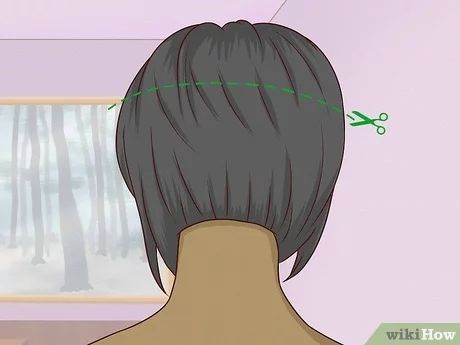 Lob Haircut With Bangs, Above Shoulder Length Hair, Cut Hair At Home, A Bob Haircut, Hair Dye Videos, Self Haircut, Cut Own Hair, Classic Bob Haircut, Hair Cut Guide