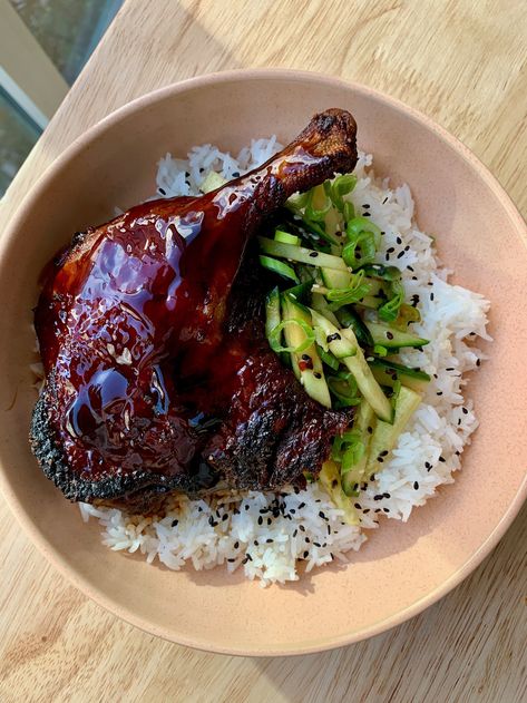 Teriyaki Duck, Crispy Duck Recipes, Duck Leg Recipes, Braised Duck, Crispy Duck, Tenderloin Recipes, Duck Recipes, Pork Tenderloin Recipes, Asian Flavors