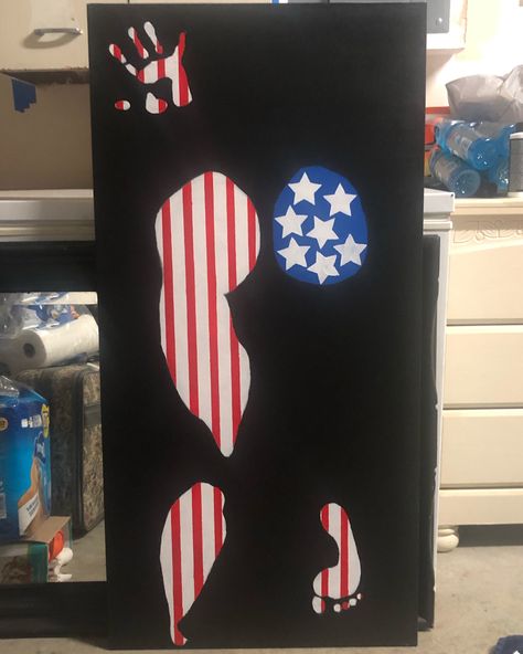 American Flag Body Painting, Red White And Blue Body Painting, Body Paintings Tiktok, Diy Body Art On Canvas, Body Print On Canvas Diy, Country Boyfriend Gifts, Country Boyfriend, Body Paintings, Flag Painting