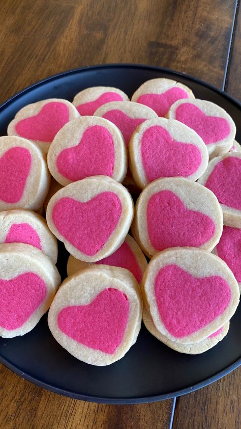 Slice And Bake Valentine Cookies, Sugar Cookie Dough Recipe, Heart Cookie, Vanilla Sugar Cookie, Recipes Cookies, Buy Cookies, Cutout Sugar Cookies, Cookie Flavors, Cookie Tray