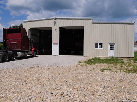 truck garage | Truck Garage Building Gallery Semi Truck Garage, Truck Shop Garage, Steel Garage Buildings, Metal Garage Kits, Building Garage, Truck Garage, Metal Garage Buildings, Prefab Garages, Steel Building Homes