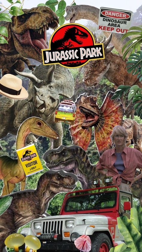 #jurassicpark #dinosaur #leaf #logo #mushroom #granola #aesthetic Dinosaur Backgrounds, Paleontology Aesthetic, Dinosaur Aesthetic, Jurassic World Wallpaper, Granola Aesthetic, Jurassic Park 1993, Prehistoric Wildlife, Jurrasic Park, Dinosaur Posters