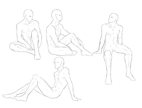 Drawing Poses Male, Sitting Pose Reference, Poses Anime, Sketch Poses, Different Poses, Sitting Poses, 인물 드로잉, Poses References, Figure Drawing Reference