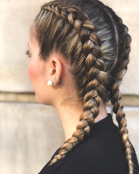 2 Braid Styles, 2 Braids Hairstyles, Braids Women, Timeless Hairstyles, Waterfall Hairstyle, Two Braid Hairstyles, 2 Braids, Dyed Curly Hair, Cheer Hair