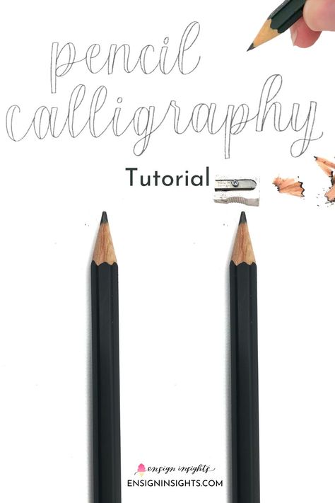 Pencil Calligraphy For Beginners, To Do Bullet Journal, Calligraphy Pencil, Modern Calligraphy Tutorial, Pencil Lettering, Bullet Journal Fonts, Practice Lettering, Cursive Handwriting Fonts, Fancy Cursive Fonts