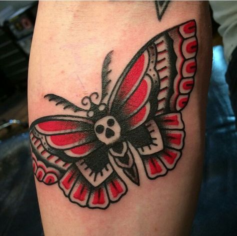 Black and red moth. Red Black Traditional Tattoo, Red And Black American Traditional, Traditional Red Tattoo, Black And Red Traditional Tattoo Sleeve, Black And Red Moth Tattoo, Red And Black Traditional Tattoo, Red Moth Tattoo, Black And Red Traditional Tattoo, Red Traditional Tattoo