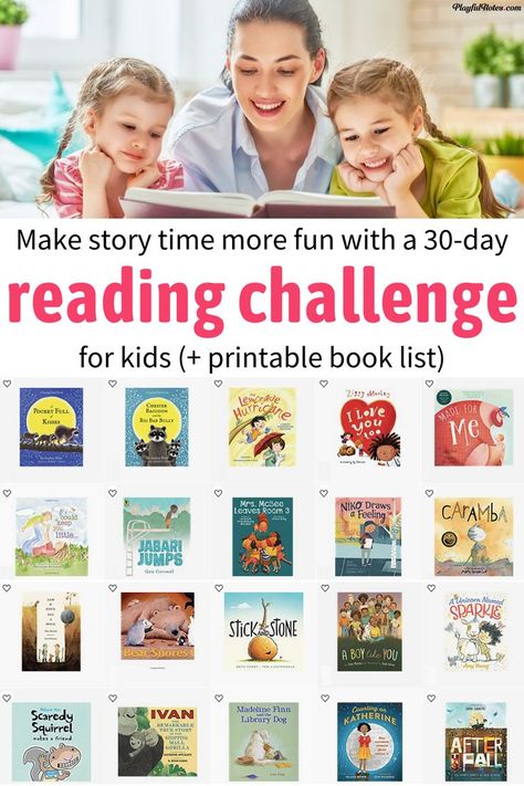 Preschool Reading Challenge, Nice Books To Read, Reading Challenge For Kids, Best Toddler Books, Reading Rewards, Preschool Activities At Home, Be More Intentional, Preschool Activities Printable, Preschool Schedule