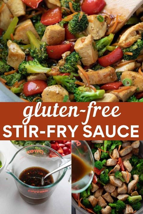 Gluten Free Chicken Stir Fry, Gluten Free Stir Fry Recipes, Gluten Free Stir Fry Sauce, Gluten Free Stir Fry, Gfcf Recipes, Pork Stir Fry Recipes, Stir Fry Sauce Recipe, Gluten Free Sauces, Vegan Stir Fry