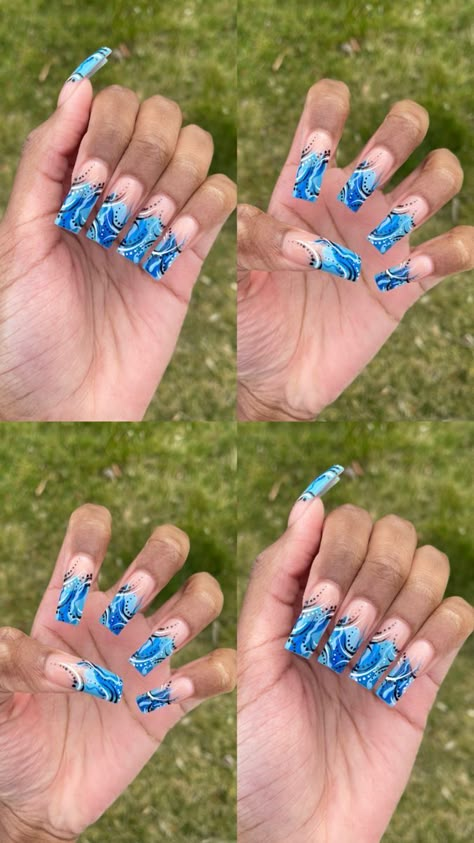 90s Nail Aesthetic, 90s Abstract Nails, 2000s Acrylic Nails Designs, 90s Nail Designs Acrylic, Old School Design Nails, 2000s Nail Art Board, 90s Nostalgia Nails, 90s Line Art Nails, Early 2000 Nail Art