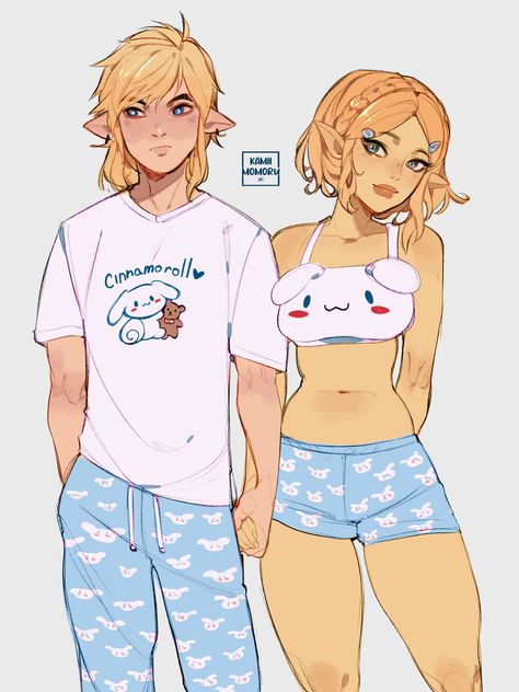 “couple matching” Link And Zelda, People Drawings, Clothing Sketches, Zelda Art, Iphone Backgrounds, Matching Couple, Cute Couple Art, Couple Matching, Arte Fantasy