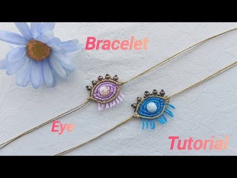 (5) Diy Tutorial How to Make an eye bracelet/ Βήμα βήμα ένα βραχιόλι ματι #macramealex - YouTube Macrame Diy Jewelry, Micromacrame Tutorial Bracelet, Macrame Evil Eye Bracelet, Evil Eye Macrame Bracelet Tutorial, Evil Eye Bracelet Tutorial, Macrame Jewelry Tutorial, Tutorial Macramé, Fall Pumpkin Crafts, Macrame Bracelet Tutorial