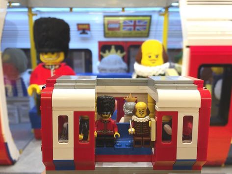 LEGO® London Underground Tube Train Display at Lego Store,… | Flickr Lego London, Train Display, London Underground Tube, Tube Train, Underground Tube, Lego Trains, Lego Store, Lego Mocs, Iconic London