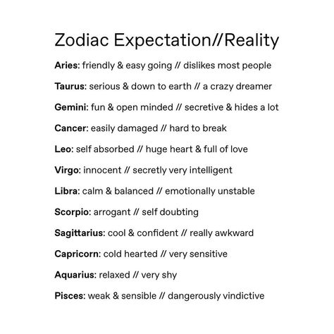 Things About Zodiac Signs, Zodiac Signs As Things, Zodiac Signs Traits, Zodiac Quotes Scorpio, Aries Zodiac Facts, Zodiac Signs Chart, Schrift Design, Zodiac Signs Leo, Signs Funny