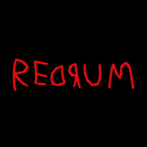 Red Rum The Shining, Redrum Tattoo The Shining, The Shining Party Theme, The Shining Drawing, The Shining Aesthetic, Shining Drawing, Redrum Shining, Stephen King Characters, Horror Widgets